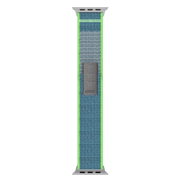 Apple Watch 38/40/41 mm Armband Nylon Trail Loop Blå/Grön
