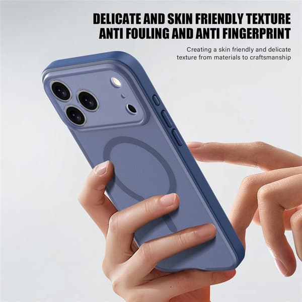 iPhone 17 Pro Skal MagSafe Skin Feel Frosted Grå