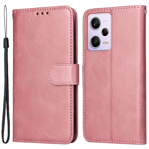 Xiaomi Redmi Note 12 Pro 5G Fodral Solid Läder Ros