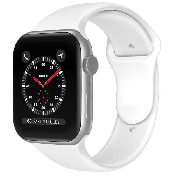 Apple Watch 38/40/41 mm Silikon Armband (M/L) Vit