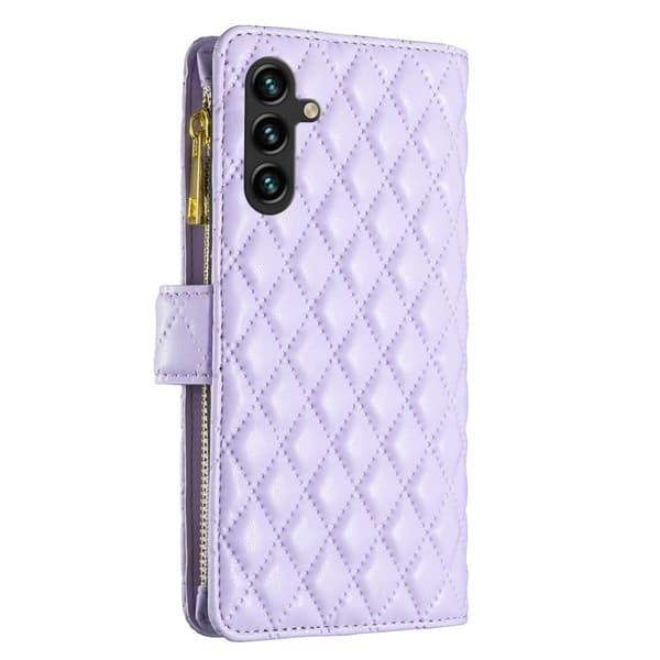 BINFEN Galaxy A35 5G Fodral Diamond Multifunktionell Lila