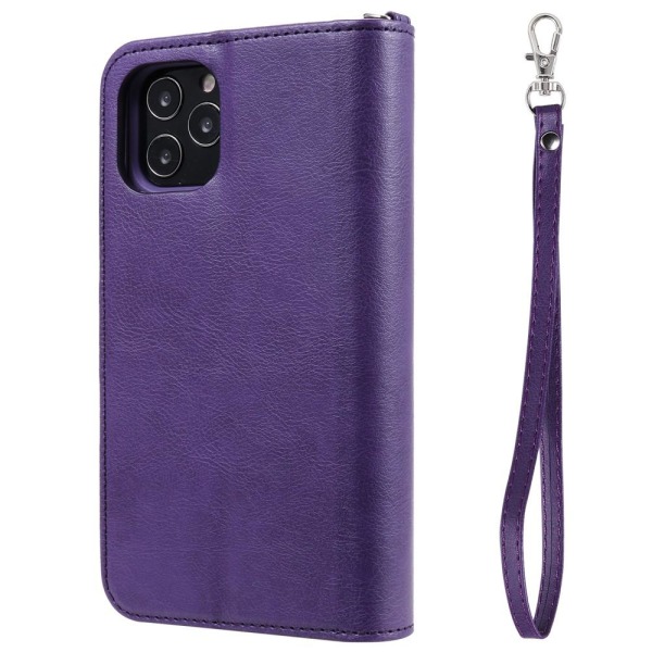 iPhone 12 / 12 Pro - 2in1 Magnet Skal / Plånboksfodral - Lila Purple Lila