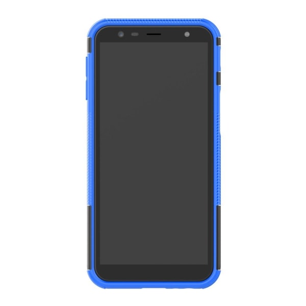 Samsung Galaxy J6 Plus - Stöttåliga skalet med stöd - Blå Blue Blå
