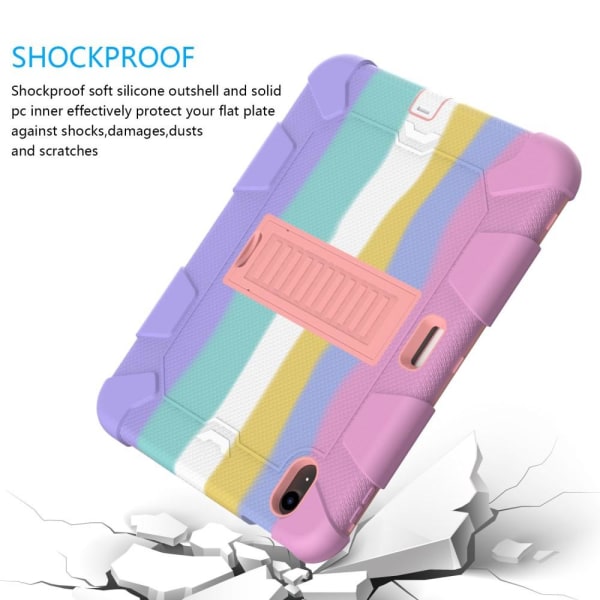 iPad 10.9 2022 Skal Hybrid Shockproof Kickstand Flerfärgad