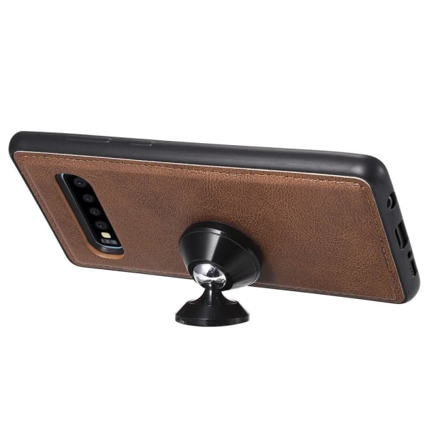 Samsung Galaxy S10 Plus - Plånboksfodral/Magnet Sk Brown Brun