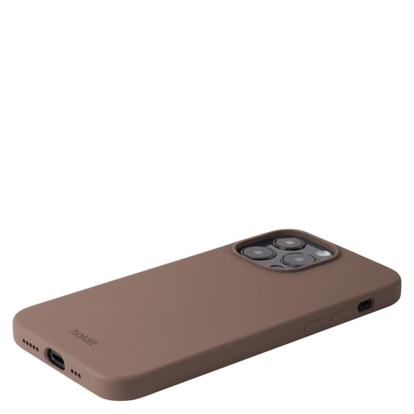 holdit iPhone 14 Pro Max Mobilskal Silikon Dark Brown