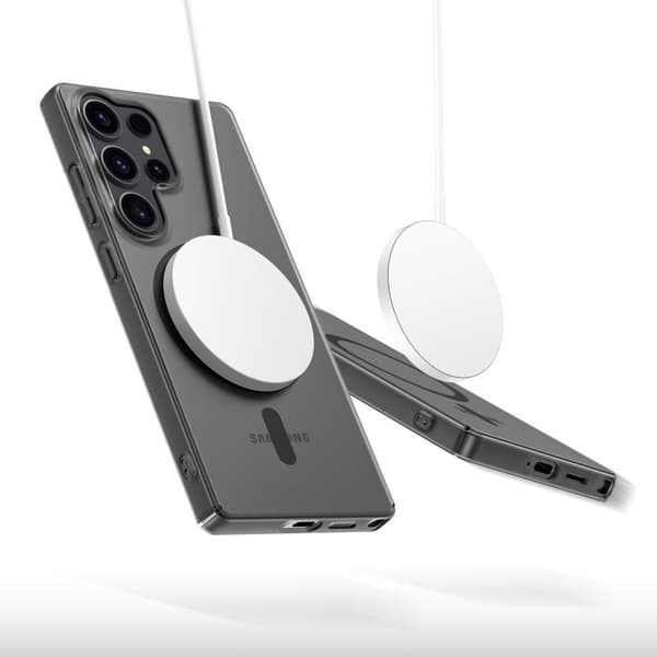Tech-Protect Galaxy S25 Edge Skal MagSafe MagSlim Matt Svart