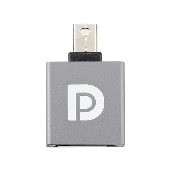 DisplayPort Hona till Mini DisplayPort Hane Adapter Grå