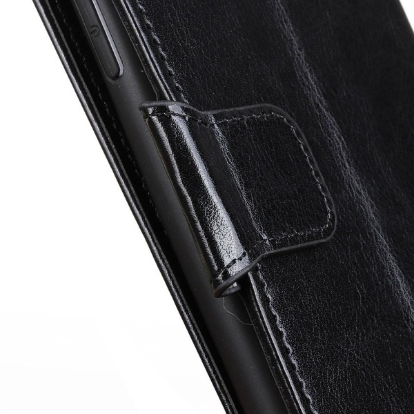 Xiaomi Redmi 8A - Crazy Horse Plånboksfodral - Svart Svart
