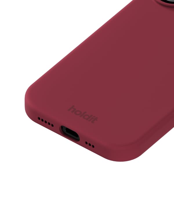 holdit iPhone 17 Mobilskal Silikon Red Velvet