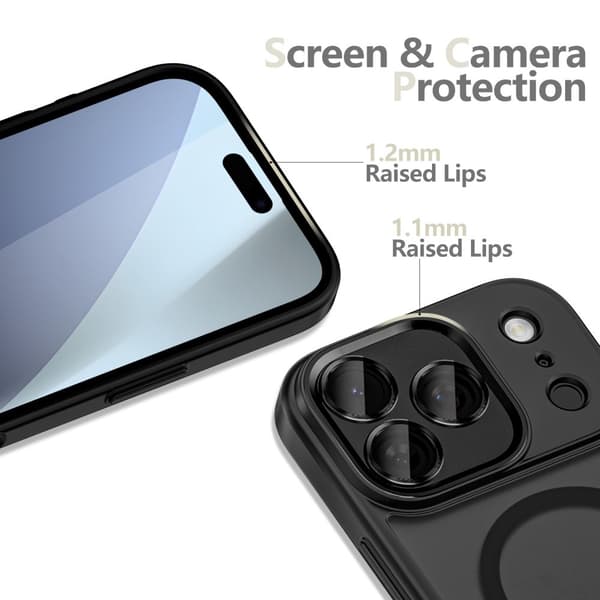 Tech-Protect iPhone 17 Pro Max Skal MagSafe MagCam Matt Svart