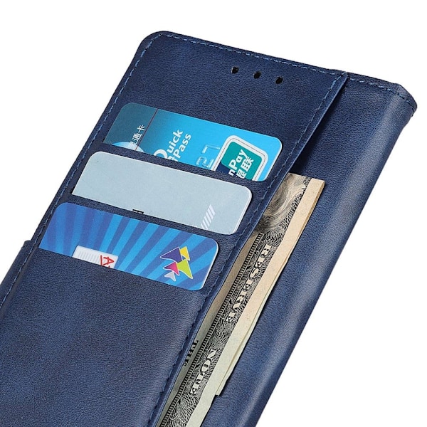 Samsung Galaxy S24 Fodral Solid Läder Blå