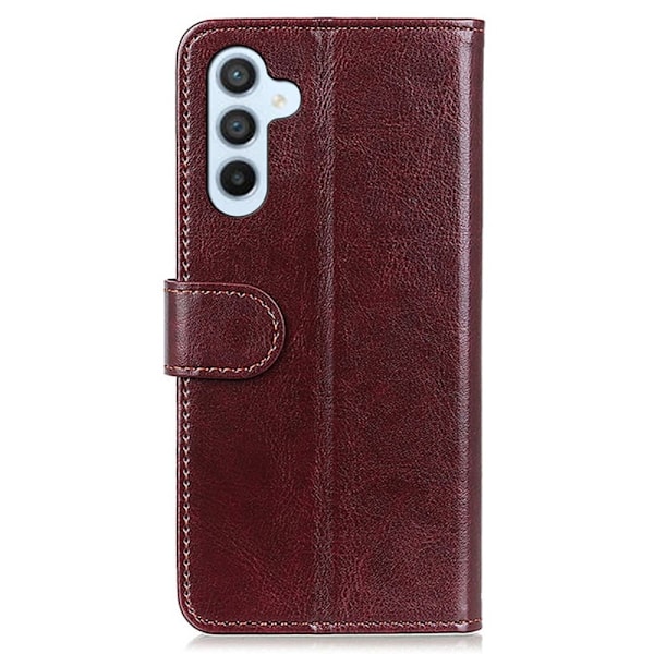 Galaxy S25 Plus / S24 Plus Fodral Crazy Horse Läder Brun