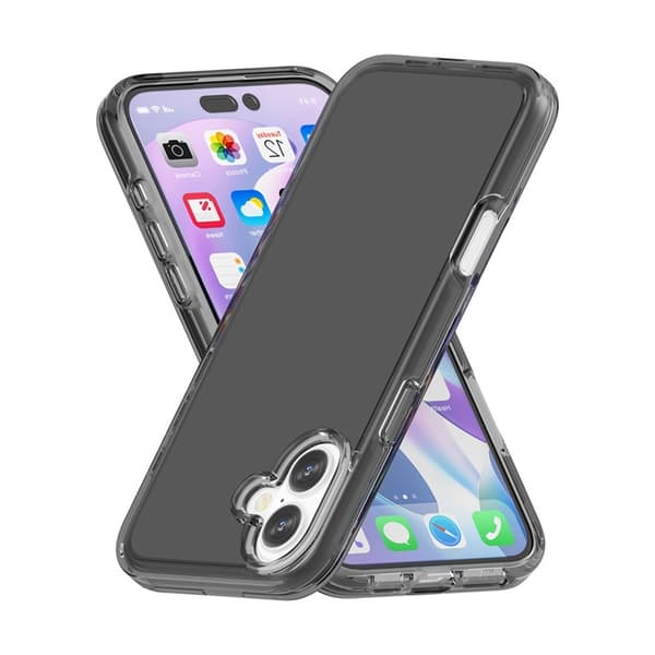 iPhone 17 Skal Shockproof Hybrid Tonad Grå