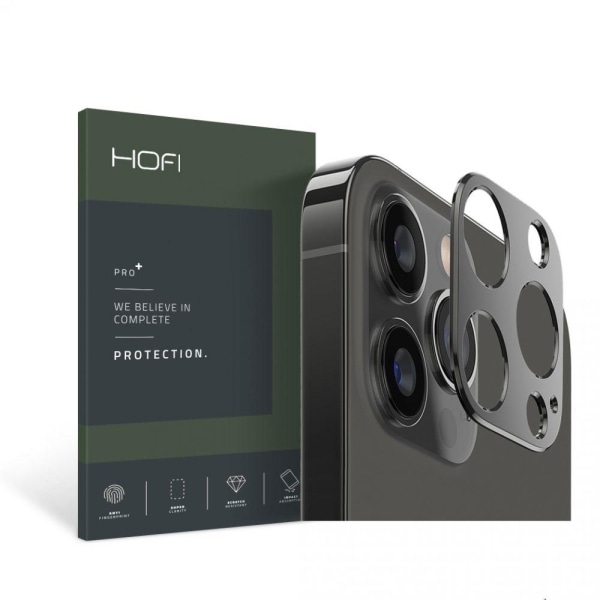 HOFI iPhone 13 Pro / 13 Pro Max Linsskydd Pro+ Aluminium Svart