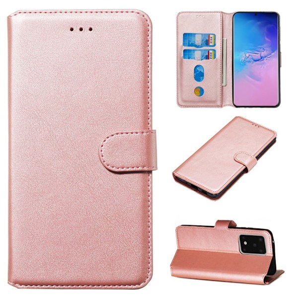 Samsung Galaxy S20 Ultra - Plånboksfodral - Roséguld Roséguld Roséguld