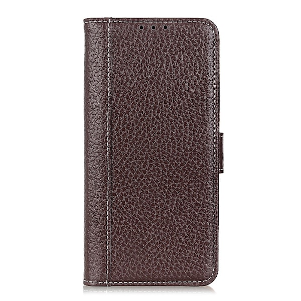 OnePlus 9 - Litchi Plånboksfodral - Brun Brown Brun