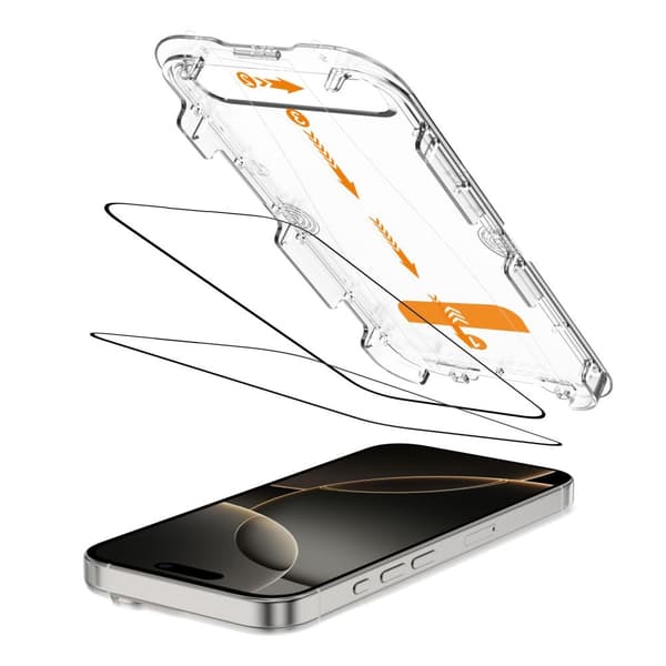 Tech-Protect iPhone 16 Pro 2-PACK Skärmskydd QuickSet+ Härdat Glas