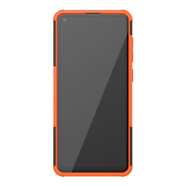 Samsung Galaxy A21s - Ultimata Stöttåliga Skalet med Stöd - Oran Orange Orange