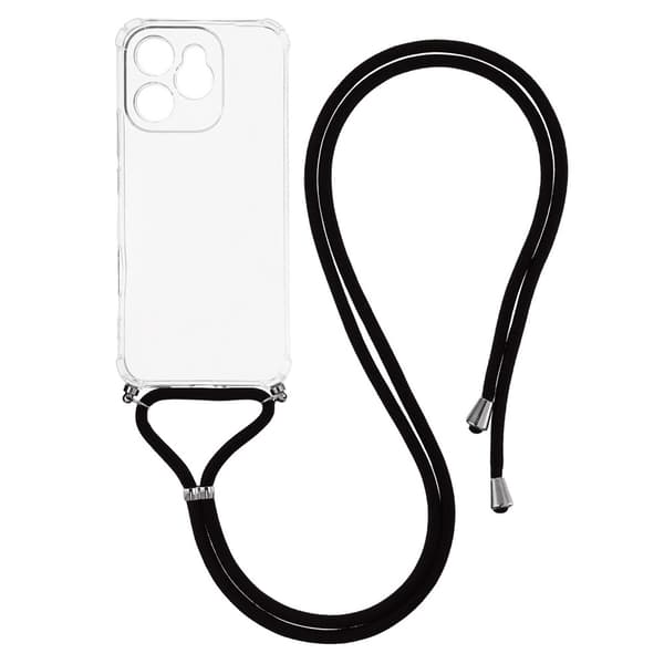 Honor 400 Lite Skal TPU Med Mobilsnöre Transparent