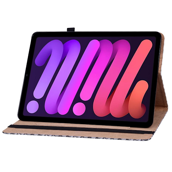 iPad Mini 2024/2021 Fodral Vävd Textur Svart