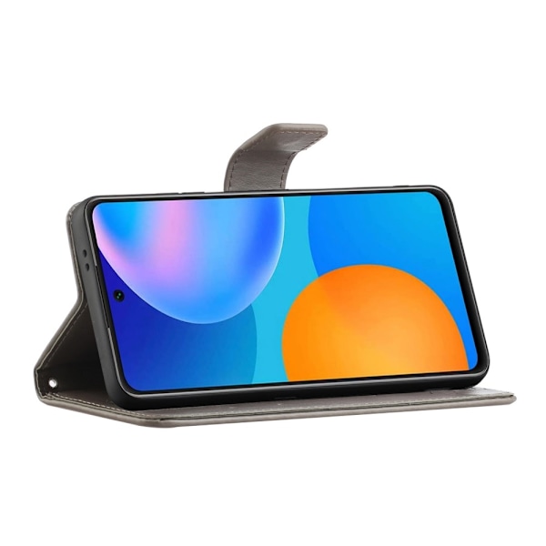 Samsung Galaxy A52 / A52s - Fodral Med Tryck - Grå Grey Grå