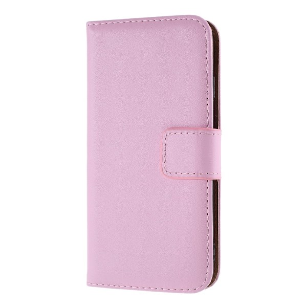 iPhone 7/8/SE (2020/2022) - Äkta Läder Plånboksfodral - Ljus Rosa Ljusrosa