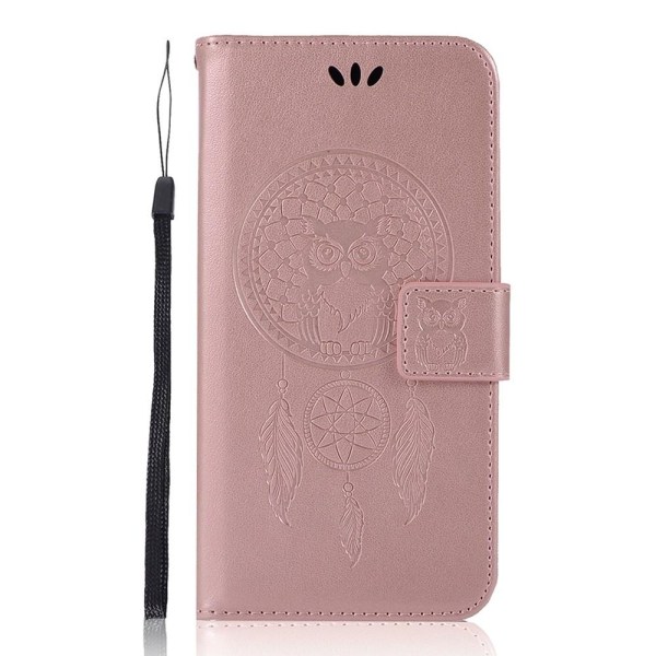 Samsung Galaxy S22 Plus Fodral Owl Dreamcatcher Roséguld