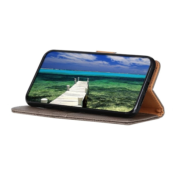 KHAZNEH Google Pixel 9a Fodral Läder Grå