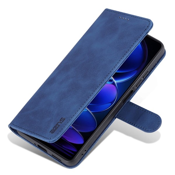 AZNS Xiaomi Redmi Note 12 Pro 5G Fodral Retro Läder Blå