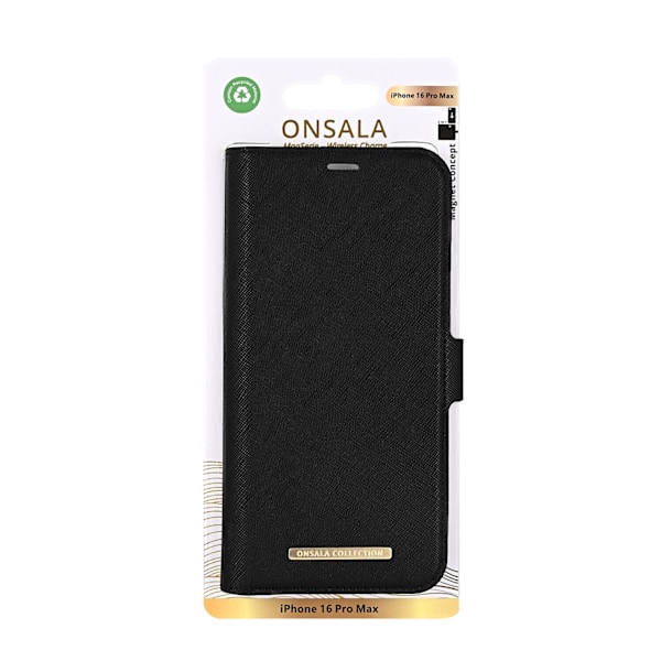 Onsala iPhone 16 Pro Max Fodral MagSafe 2 Kortfack Svart