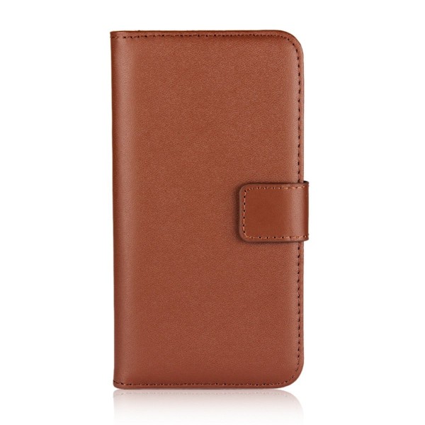 OnePlus Nord N100 - Plånboksfodral I Äkta Läder - Brun Brown Brun