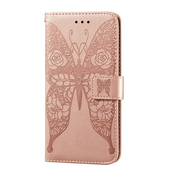 Samsung Galaxy A72 - Läder Fodral Med Tryck - Roséguld Roséguld Roséguld