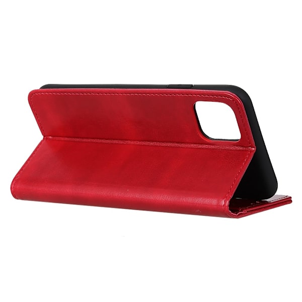 Xiaomi Mi 11 - Crazy Horse Läder Fodral - Röd Red Röd