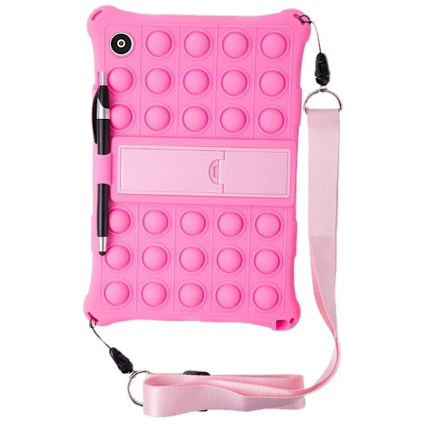Galaxy Tab A8 10.5 Skal Pop It Fidget Kickstand Rosa
