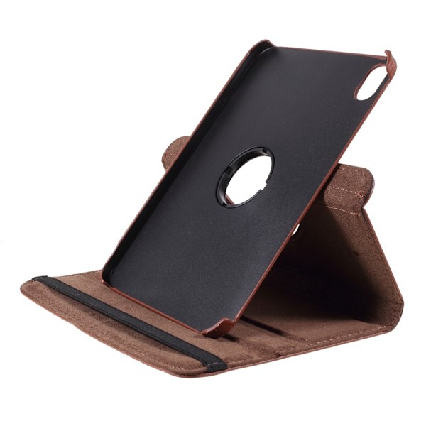 iPad Mini 2024/2021 Fodral 360° Rotation Litchi Brun
