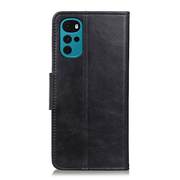 Motorola Moto G22 Fodral Crazy Horse Svart