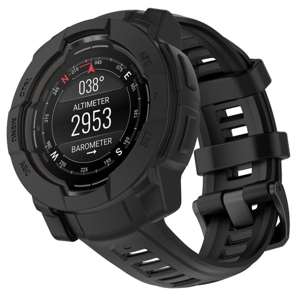 Garmin Instinct 3 45 mm Skal Silikon Shockproof Svart