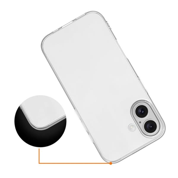 iPhone 17 Skal Slim Fit TPU Transparent