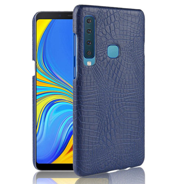 Samsung Galaxy A9 (2018) - Krokodil Mönster Skal - Mörk Blå DarkBlue Mörk Blå