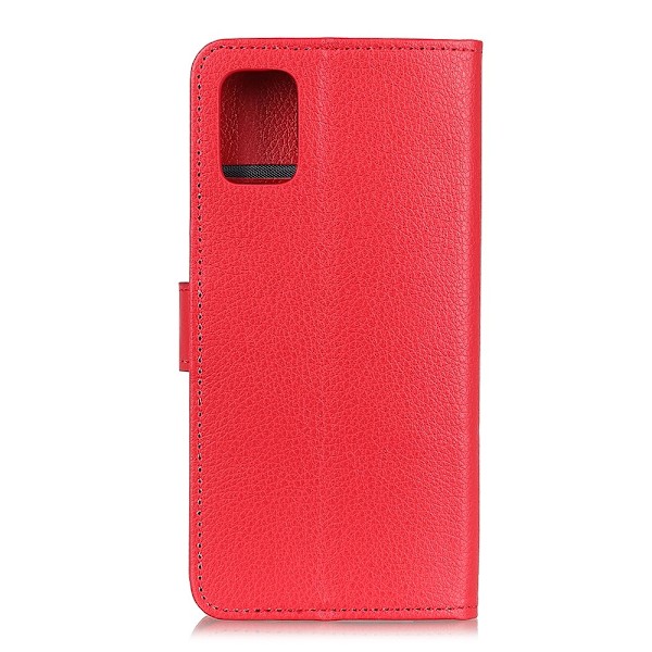 OnePlus 9 - Litchi Läder Fodral - Röd Red Röd