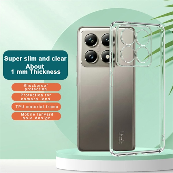 IMAK Xiaomi 14T Pro Skal Ultra Slim TPU Transparent