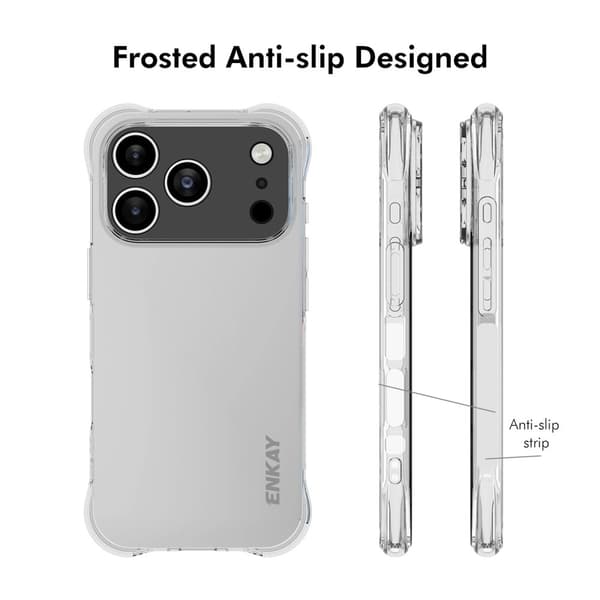 ENKAY iPhone 17 Pro Max Skal Shockproof TPU Transparent