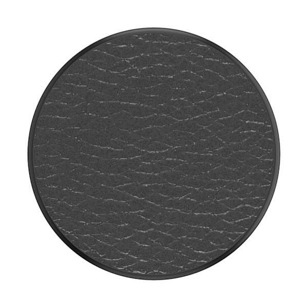 PopSockets Avtagbart Grip Ställfunktion Premium Pebbled Vegan Leather Svart Svart