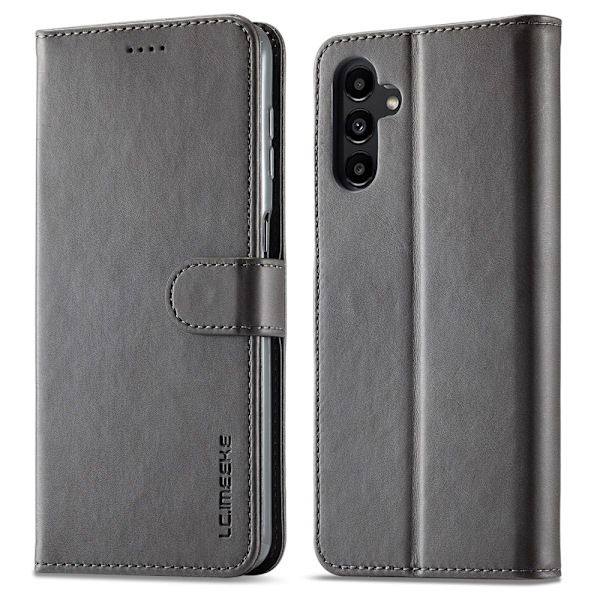 LC.IMEEKE Galaxy A15 4G/5G Fodral Läder Grå