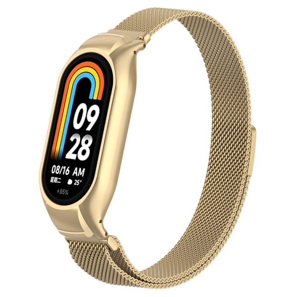 Xiaomi Smart Band 9/8 Armband Milanese Loop Metall Guld