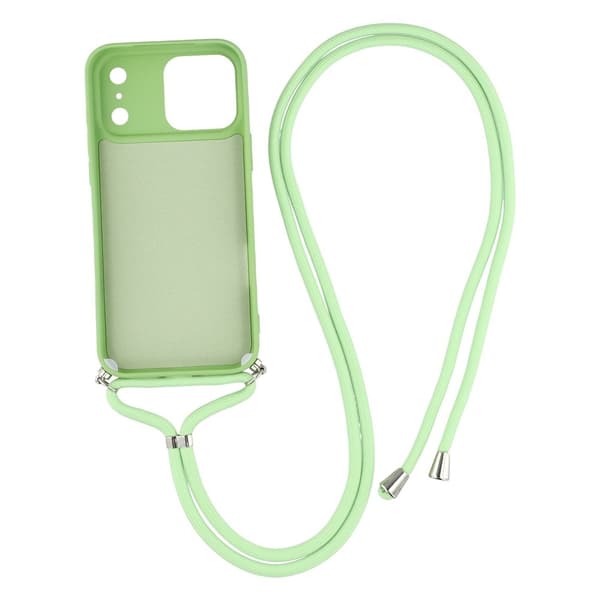 iPhone 17 Pro Skal Med Mobilsnöre TPU Grön
