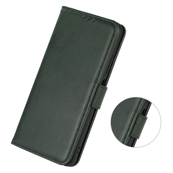 iPhone 17 Fodral Läder Grön
