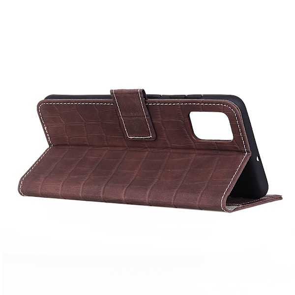 Samsung Galaxy A72 - Krokodil Textur Fodral - Brun Brown Brun