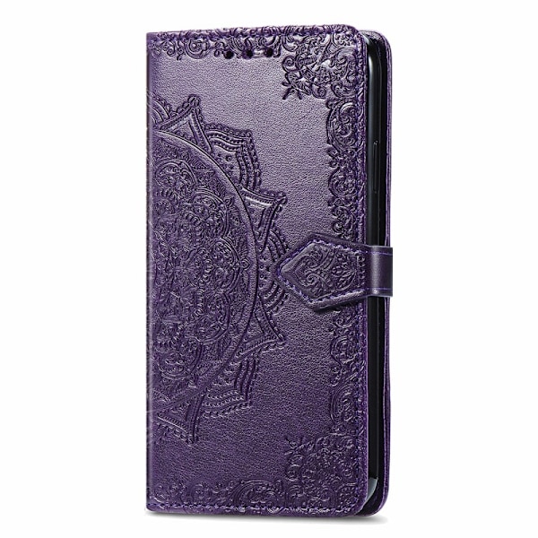 iPhone 13 - Mandala Läder Fodral - Lila